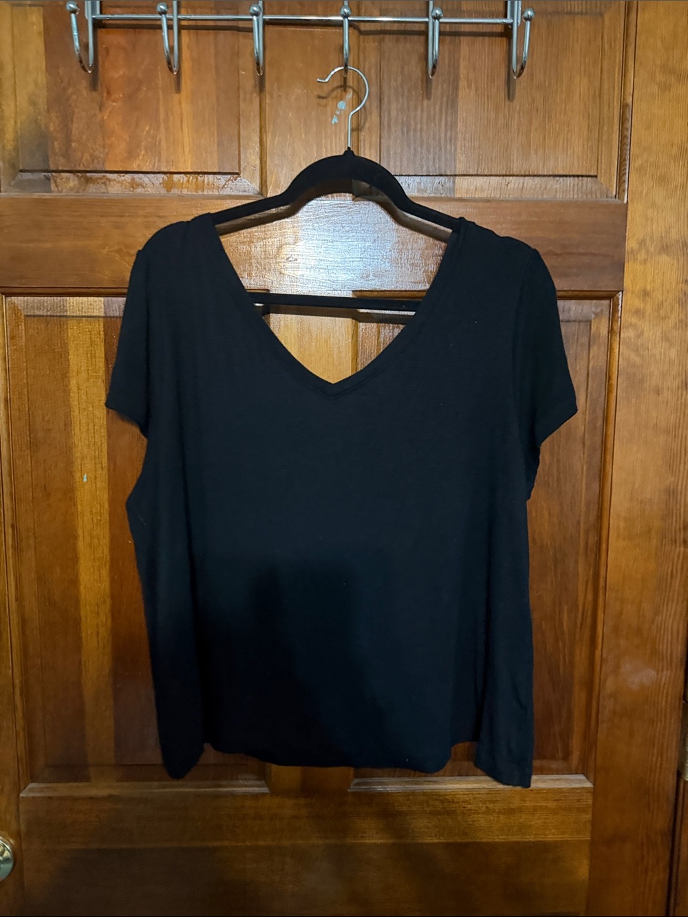 CAbi Black V-Neck Short Sleeve Tee
